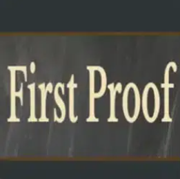 First Proof